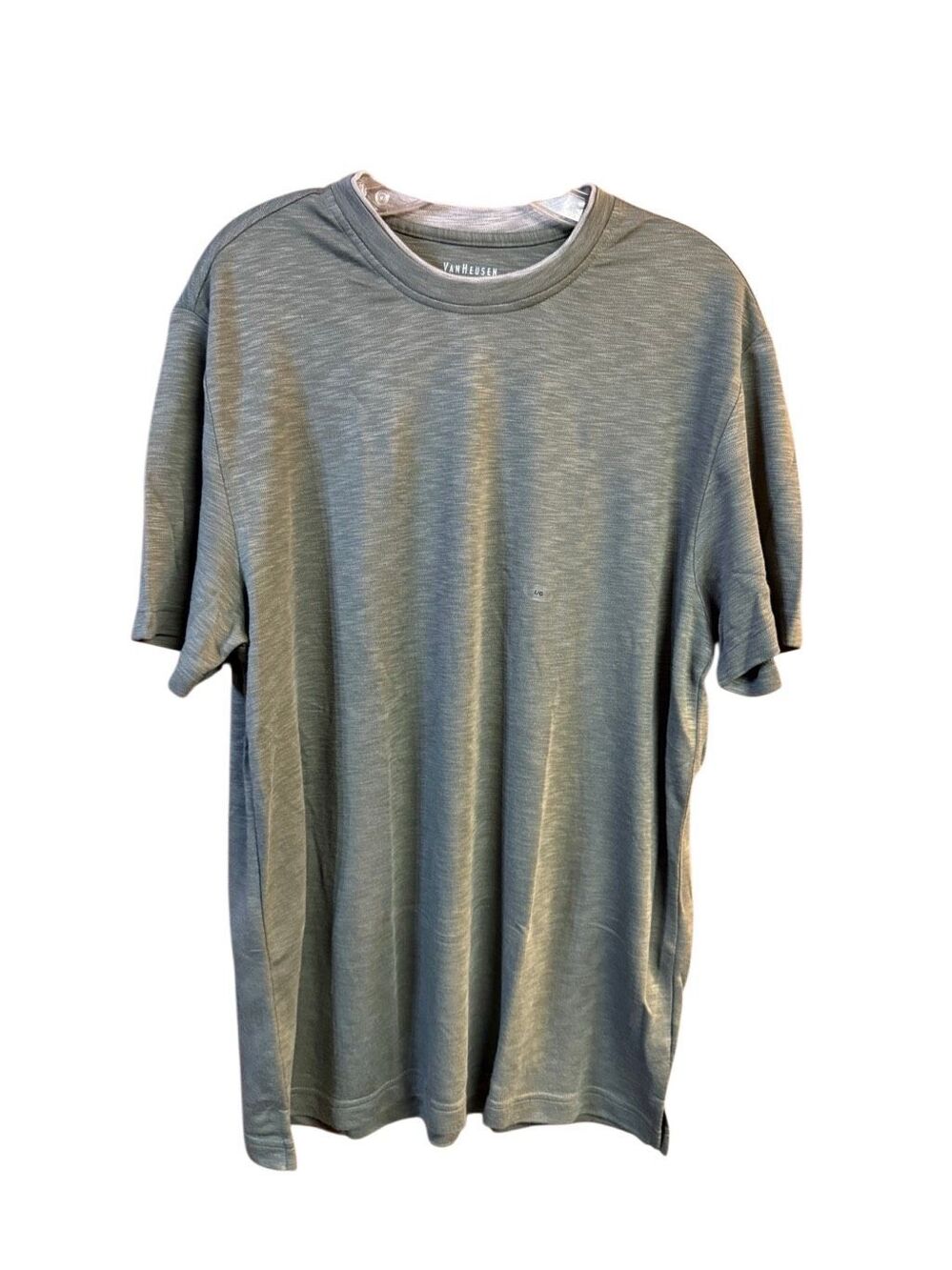 Van Heusen Green heathered Crewneck/ Knit Top Sz L NWT